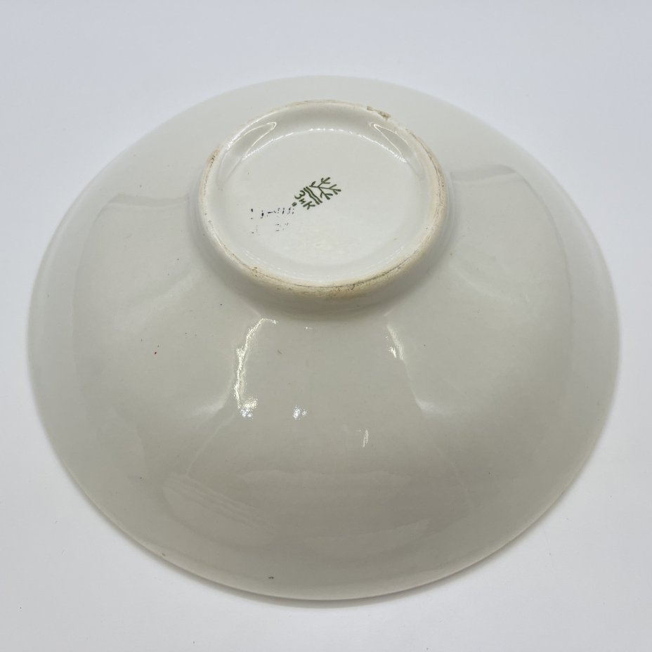 Набор из 6-ти сервировочных тарелок, фаянс, золочение, Конаковский фаянсовый завод им. М.И. Калинина (ЗиК Конаково), СССР, 1974-1991 гг.