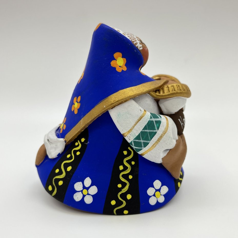 Статуэтка (колокольчик) "Барышня. Кострома", глина, роспись, Россия, 2000-2010 гг.