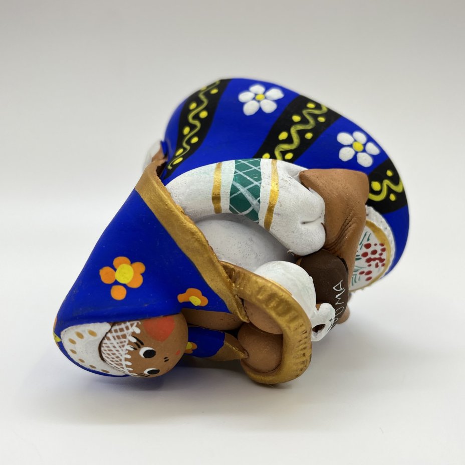 Статуэтка (колокольчик) "Барышня. Кострома", глина, роспись, Россия, 2000-2010 гг.