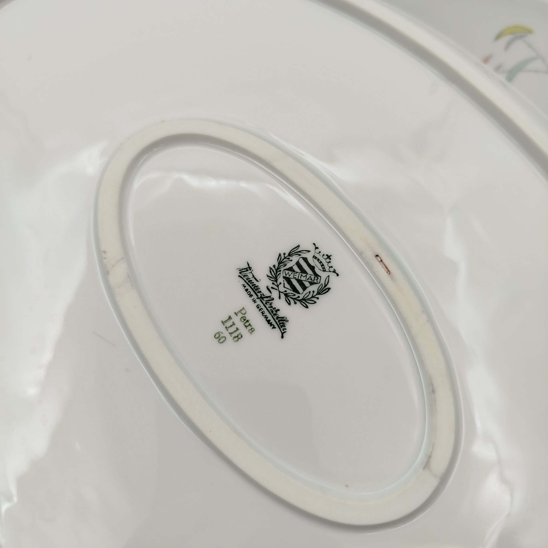 Набор сервировочных блюд овальной формы с растительным декором (2 шт.), Weimar Porzellan (Веймарский фарфор)