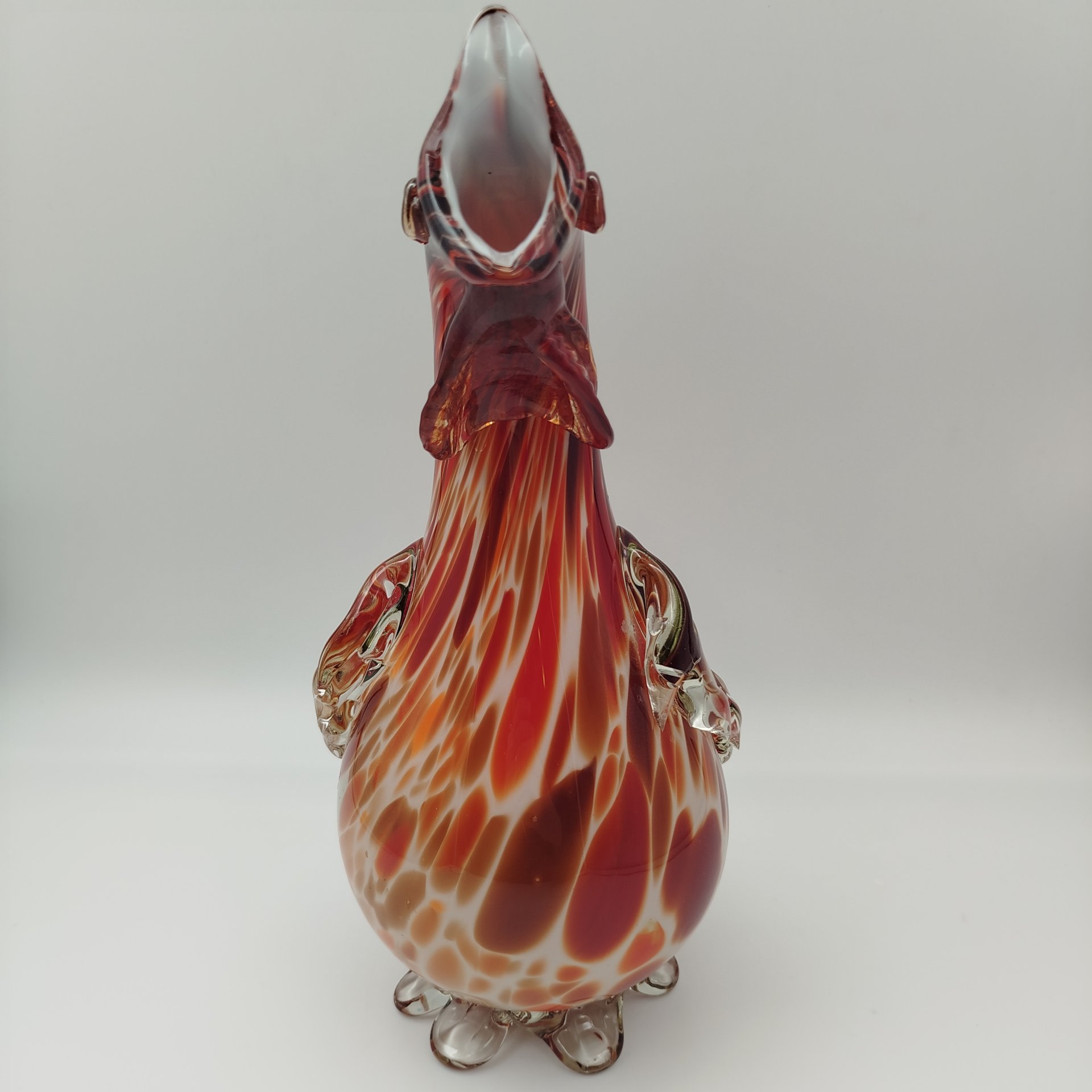 Графин "Петух", стекло, гутная техника, СССР, 1960-1980 гг.