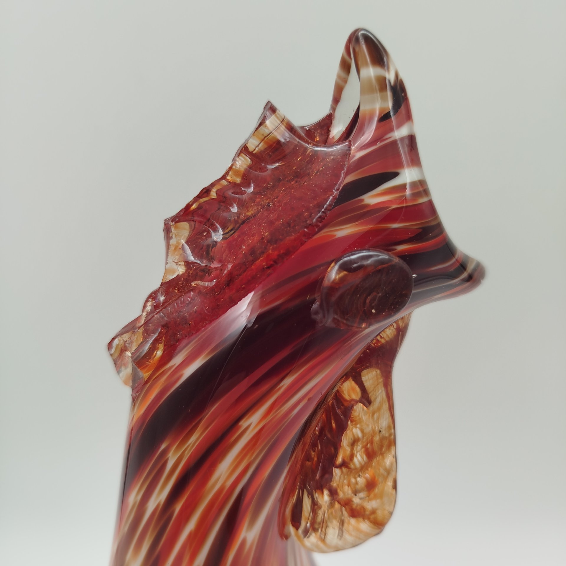 Графин "Петух", стекло, гутная техника, СССР, 1960-1980 гг.