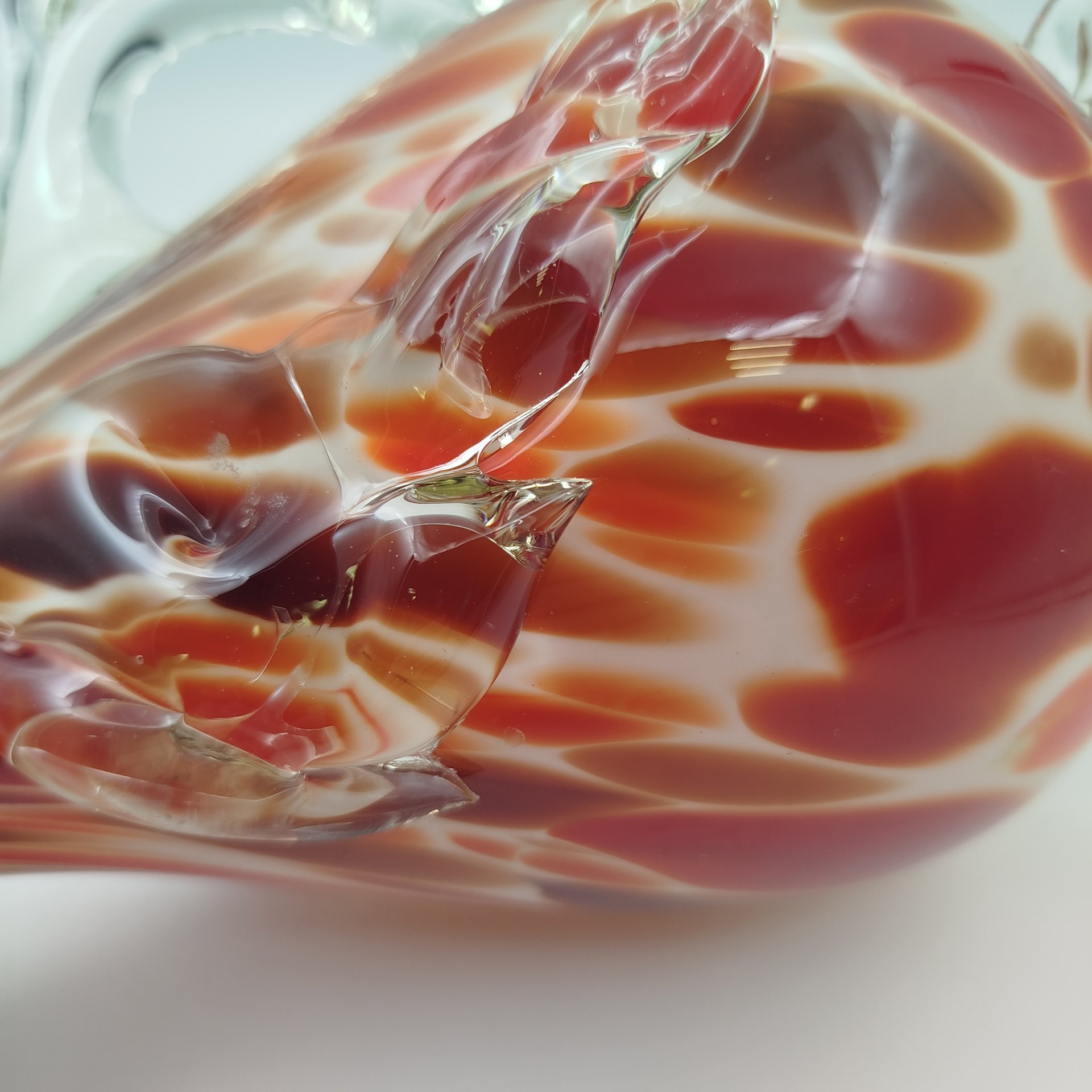 Графин "Петух", стекло, гутная техника, СССР, 1960-1980 гг.