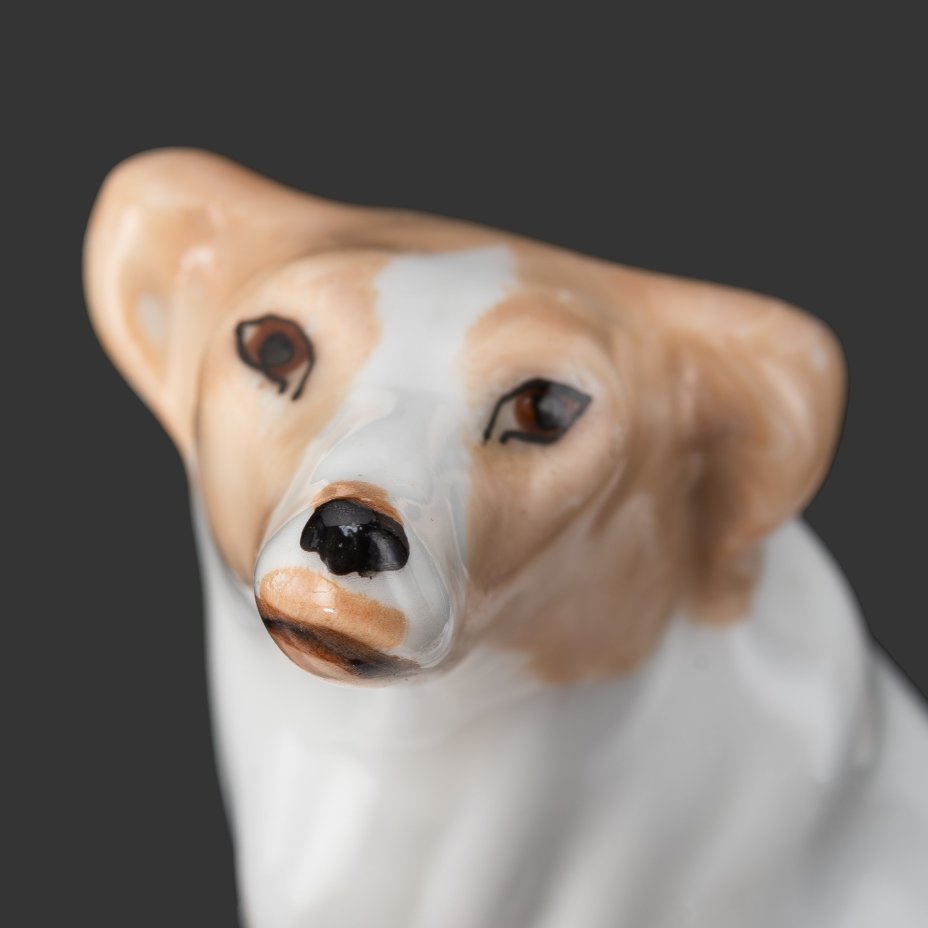 Статуэтка "Левретка", скульптор Б.Я. Воробьев (юбилейное клеймо)