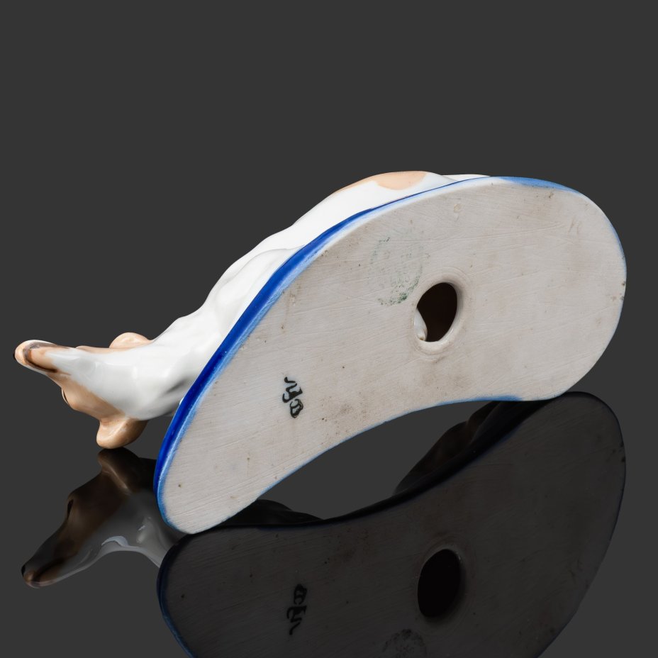 Статуэтка "Левретка", скульптор Б.Я. Воробьев (юбилейное клеймо)