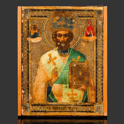 Икона "Св. Николай Чудотворец" (извод "Никейское чудо")