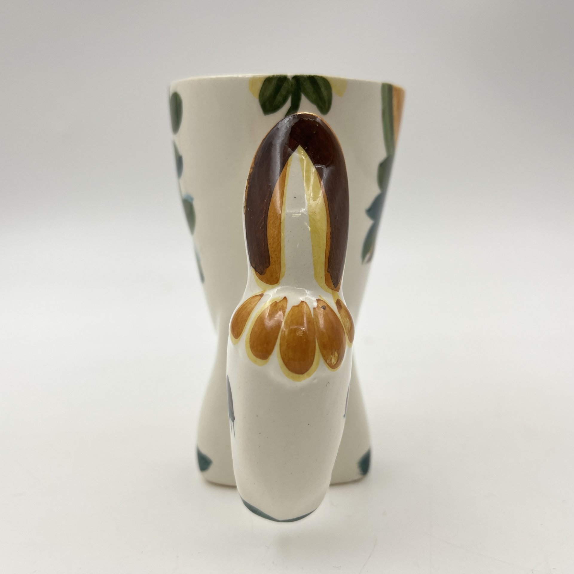 Пашотница "Ослик", скульптор В. Сергеев, фаянс, роспись, Конаковский фаянсовый завод им. М.И. Калинина (ЗиК Конаково), СССР, 1974-1991 гг.