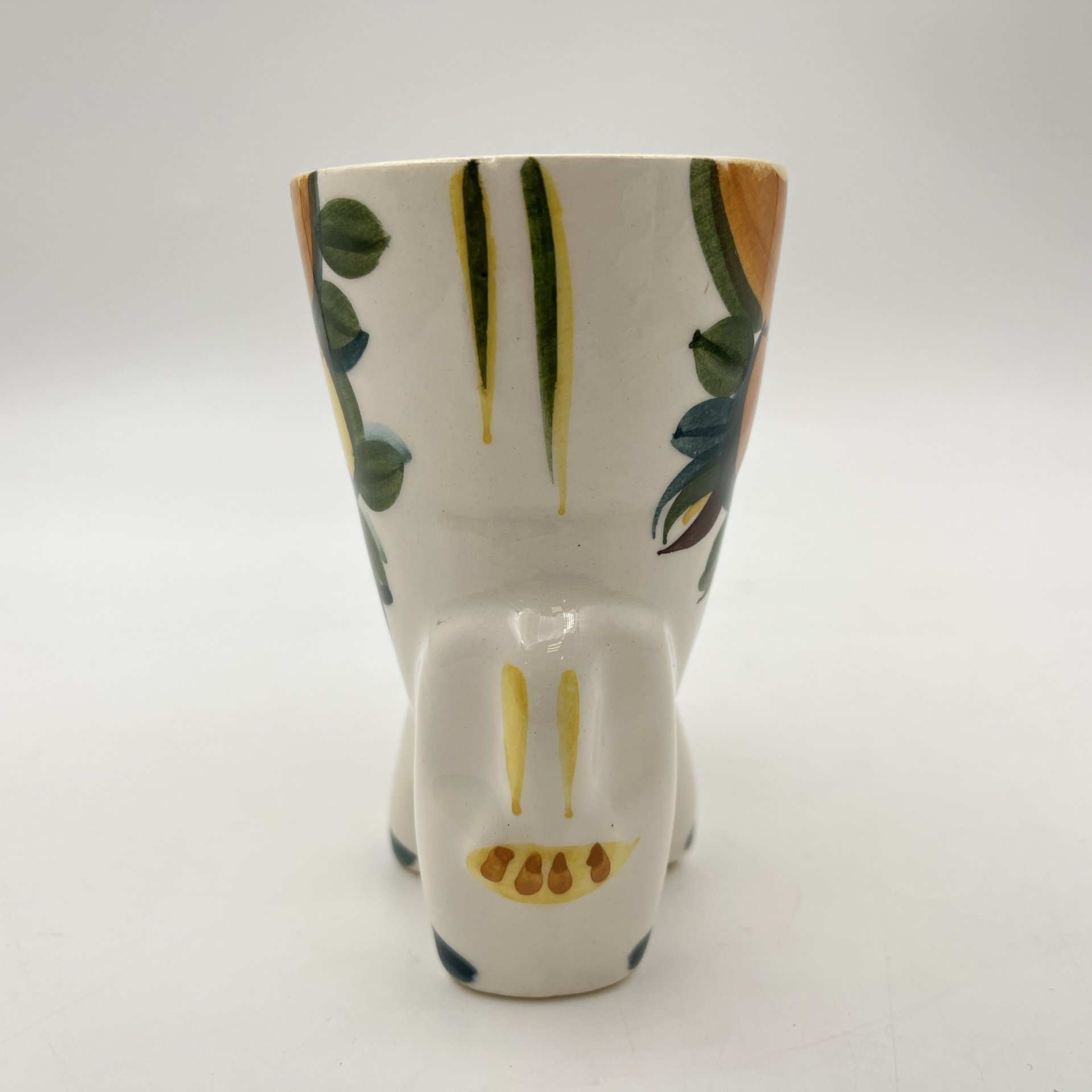 Пашотница "Ослик", скульптор В. Сергеев, фаянс, роспись, Конаковский фаянсовый завод им. М.И. Калинина (ЗиК Конаково), СССР, 1974-1991 гг.