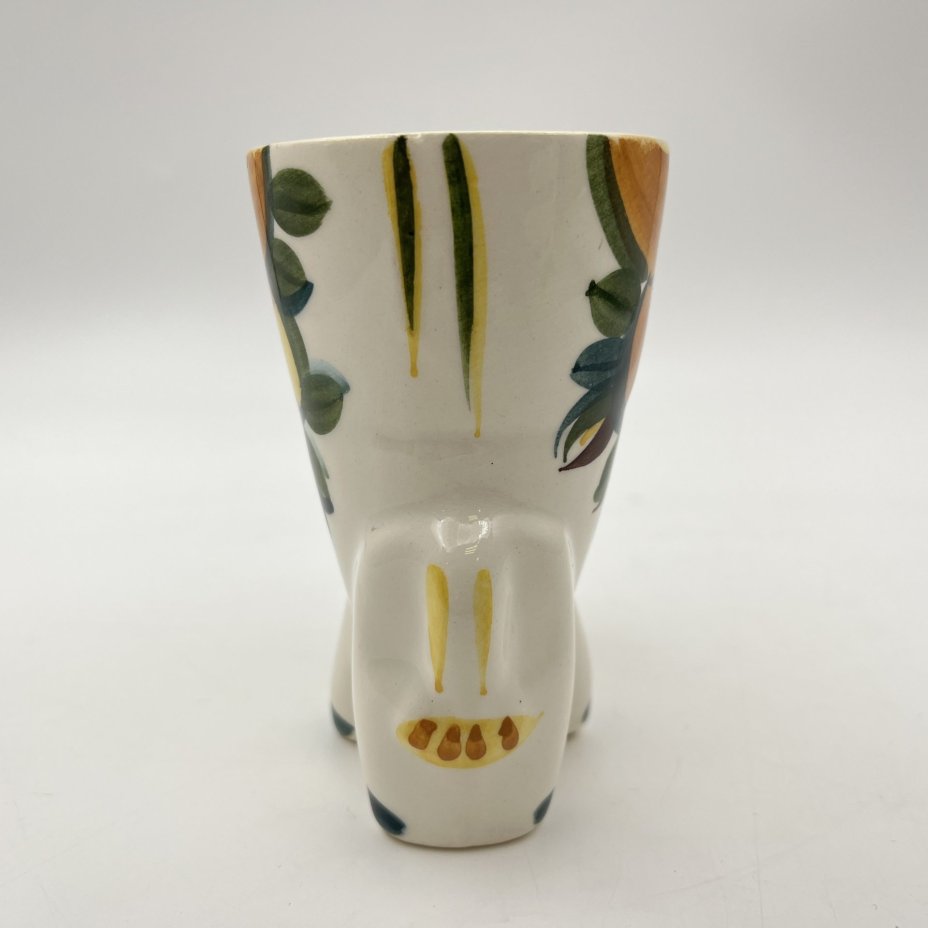 Пашотница "Ослик", скульптор В. Сергеев, фаянс, роспись, Конаковский фаянсовый завод им. М.И. Калинина (ЗиК Конаково), СССР, 1974-1991 гг.