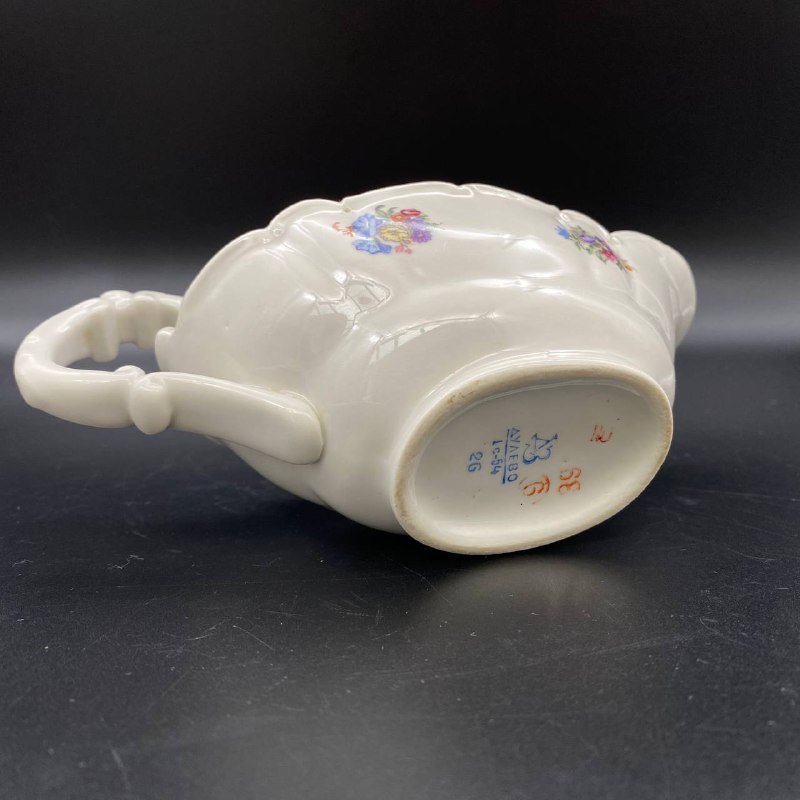 Соусник с цветочным узором, Дулевский фарфоровый завод (Дулёво)