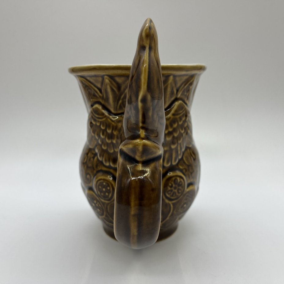 Кружка пивная с фигурной ручкой "Царь Дадон", керамика, цветные поливы, Московский завод «Изолятор», СССР, 1970-1980 гг.