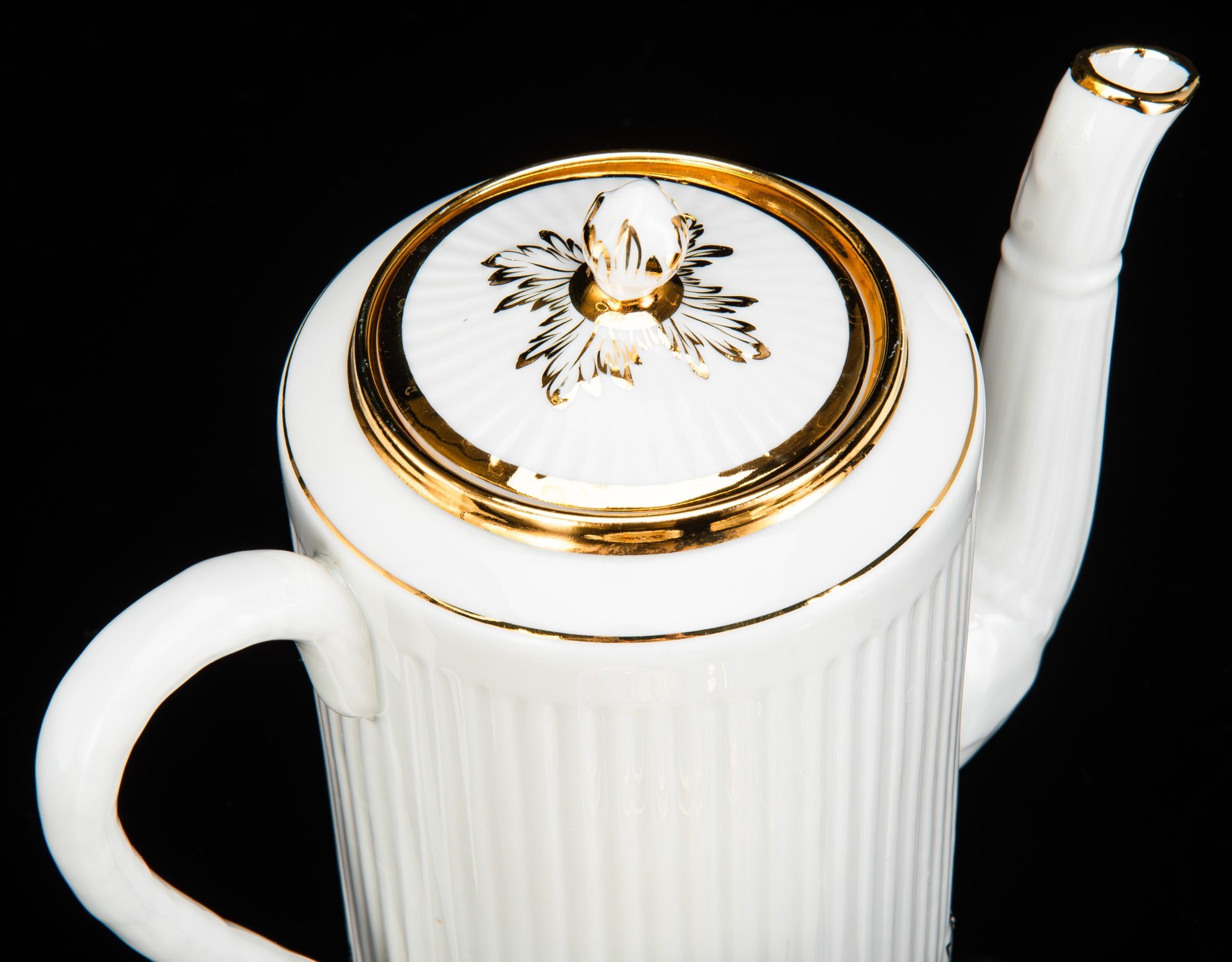 Сервиз кофейный "Соломка" (Рисунок № 3-348), на 3 персоны (8 предметов), Е.П. Смирнов