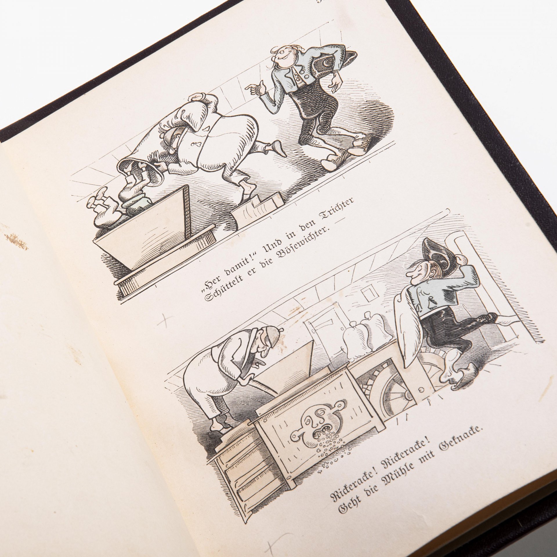 Вильгельм Буш "Макс и Мориц", (" Max und Moritz"), на немецком языке, бумага, печать, изд. Verlag Von Braun and Schneider, Мюнхен, Германия, 1904 г.