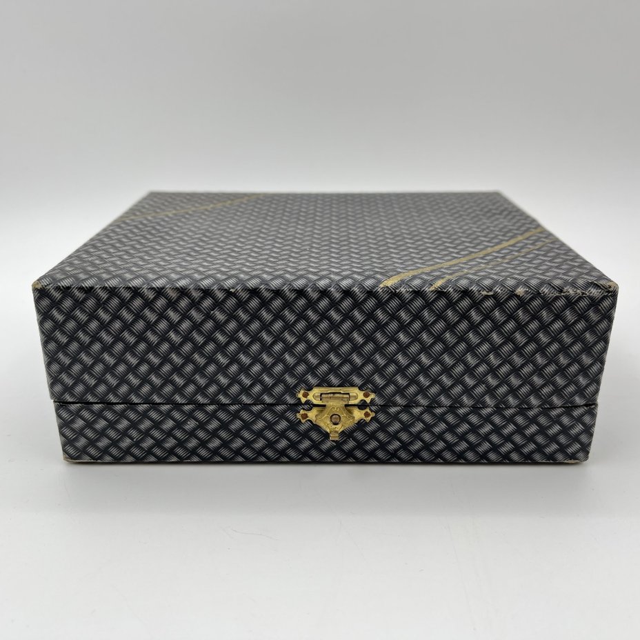 Набор сервировочный для чая (щипцы для сахара, ситечко для чайника, ситечко с ручкой) с  в кофре