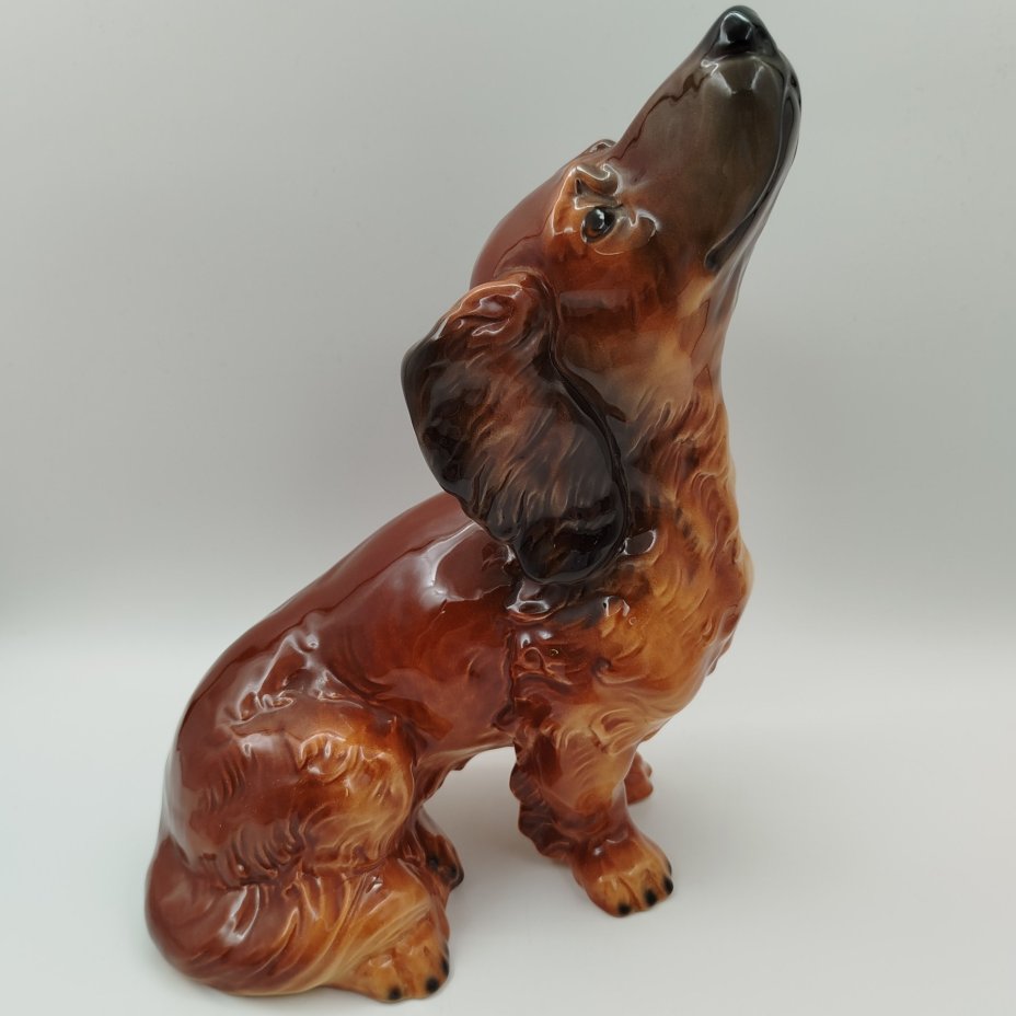 Статуэтка "Такса" (большая), фаянс, роспись, Goebel, Германия, 1979-1990 гг.
