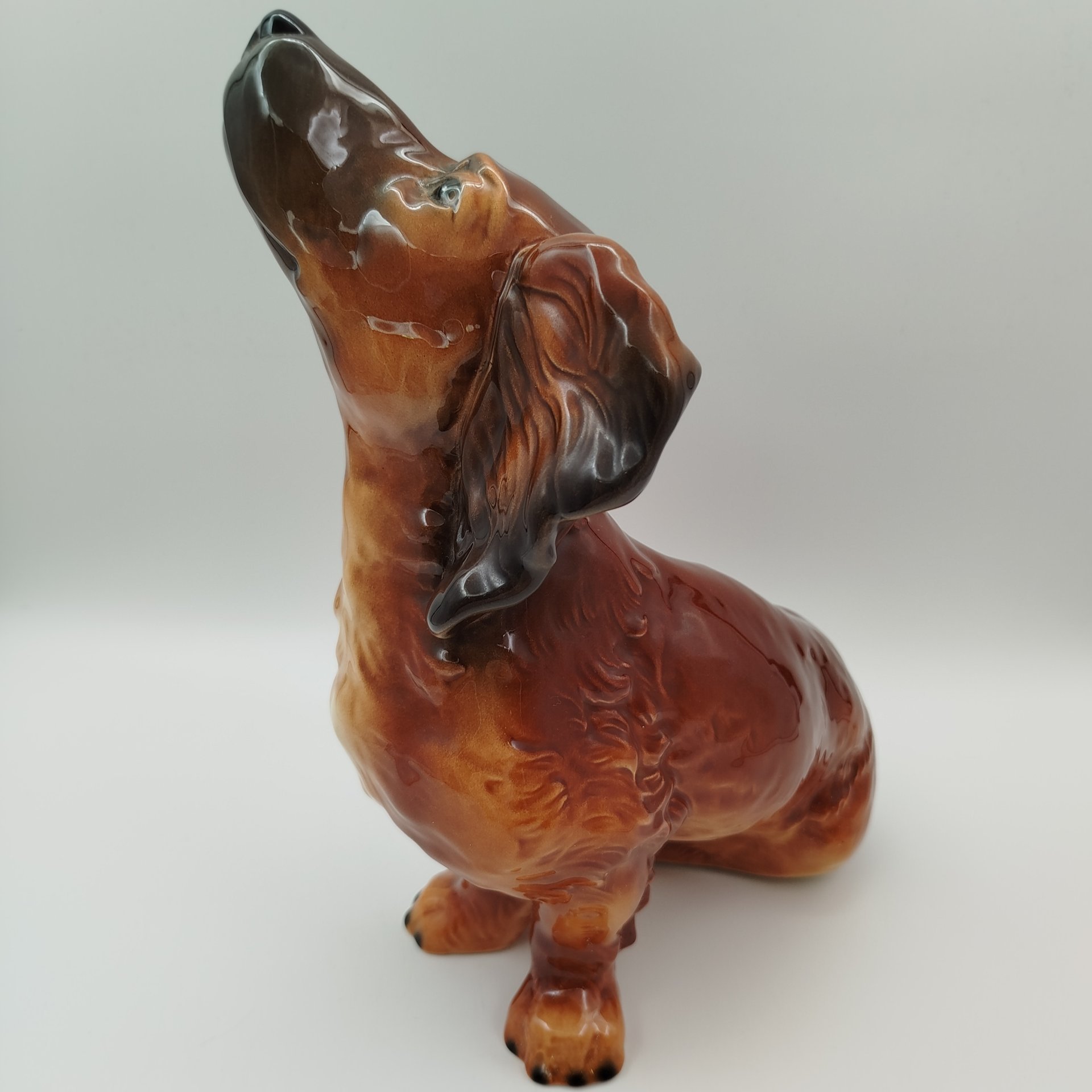 Статуэтка "Такса" (большая), фаянс, роспись, Goebel, Германия, 1979-1990 гг.