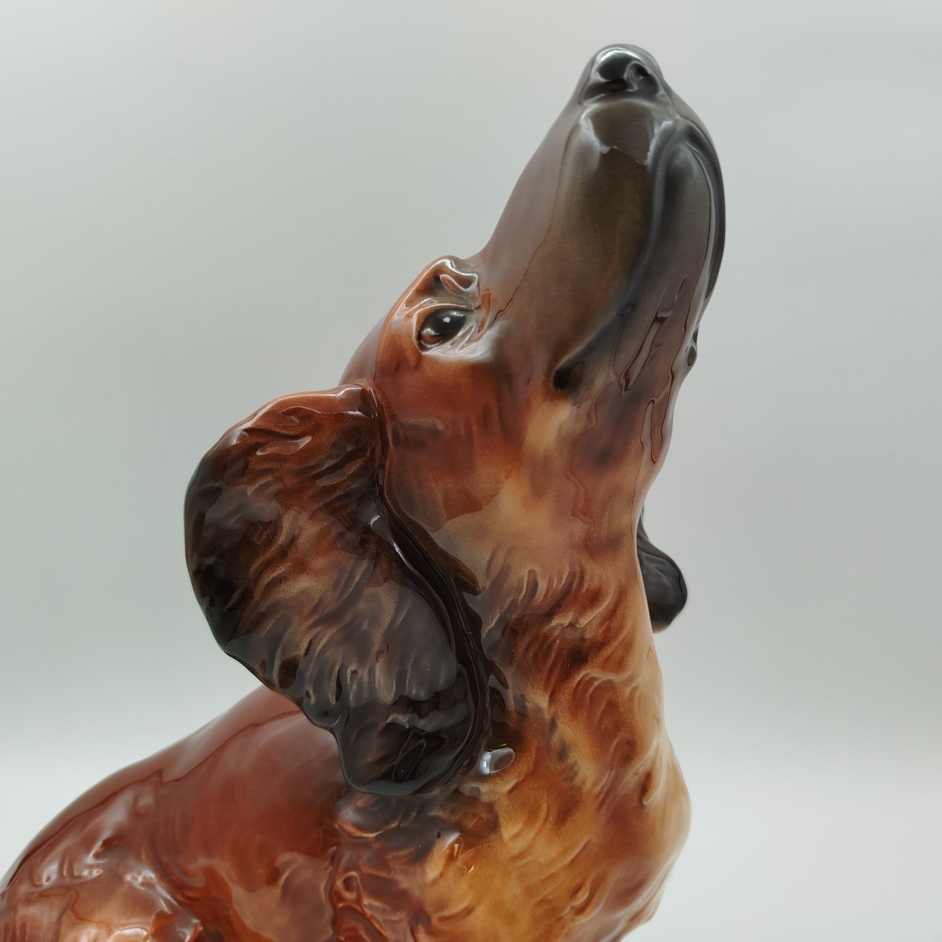 Статуэтка "Такса" (большая), фаянс, роспись, Goebel, Германия, 1979-1990 гг., Goebel