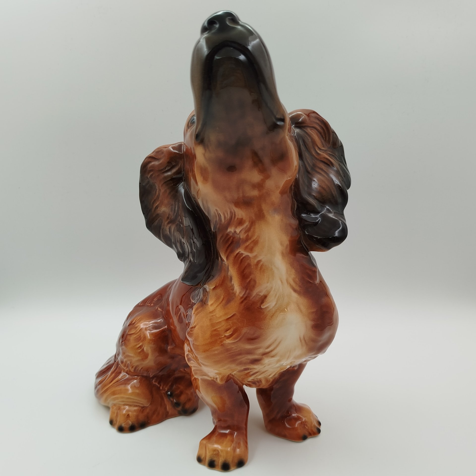 Статуэтка "Такса" (большая), фаянс, роспись, Goebel, Германия, 1979-1990 гг., Goebel
