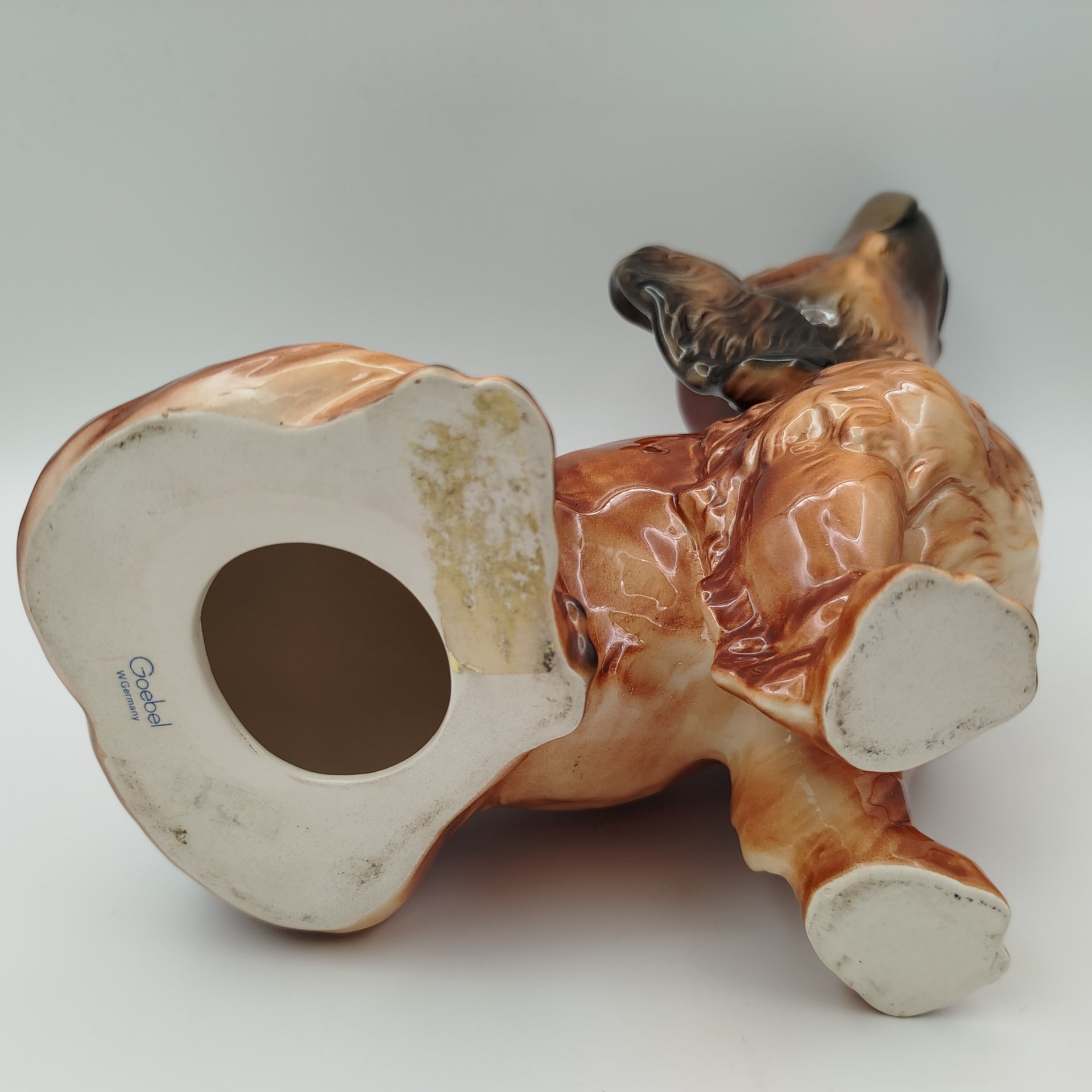 Статуэтка "Такса" (большая), фаянс, роспись, Goebel, Германия, 1979-1990 гг., Goebel