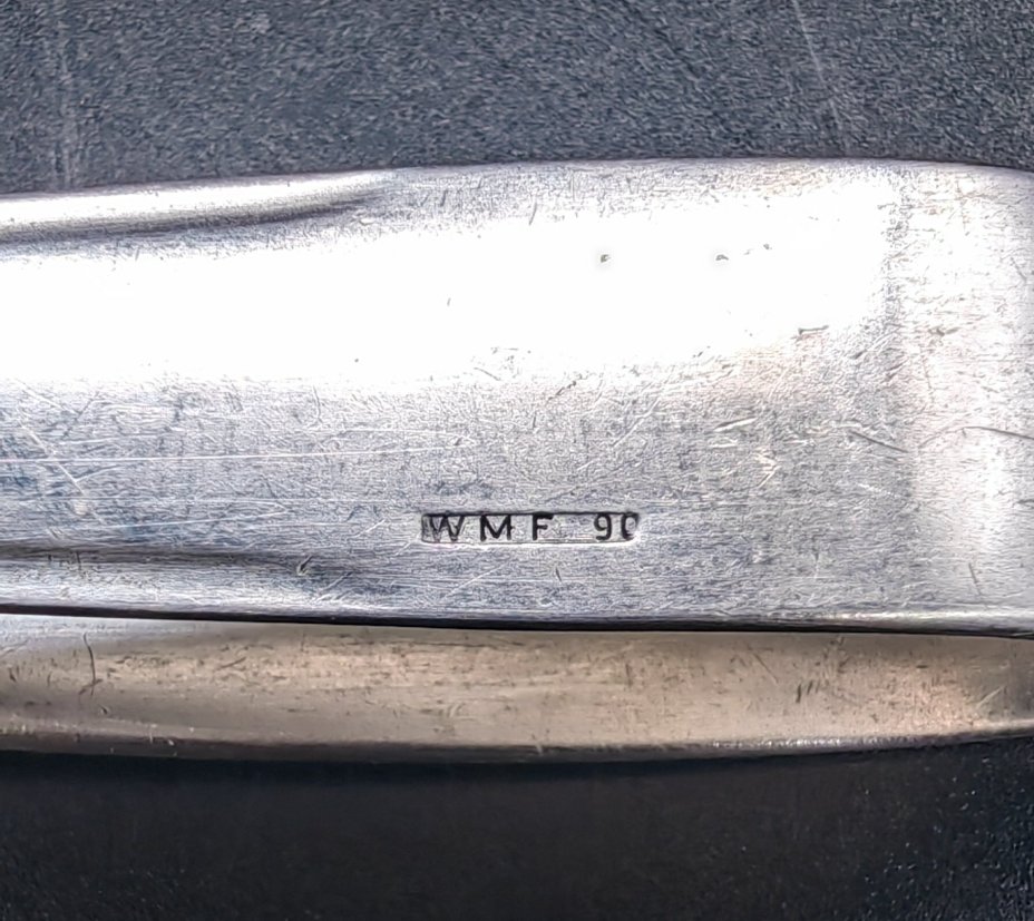 Щипцы для сахара, металл, серебрение, Württembergische Metallwarenfabrik (WMF), Германия, 1890-1900 гг., Württembergische Metallwarenfabrik (WMF)