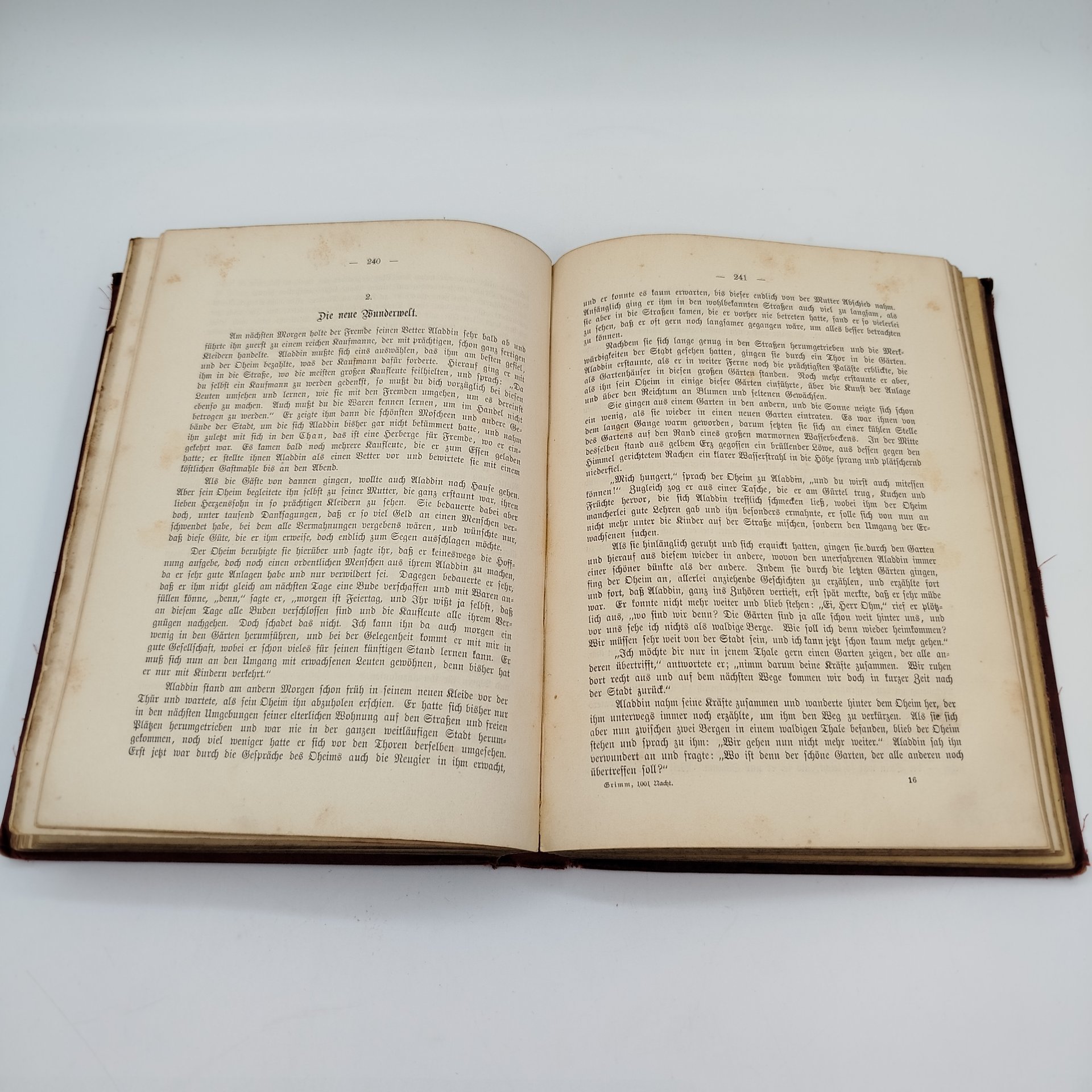 Книга "Märchen der Tausend und Einen Nacht" ("Неизвестные «Тысяча и одна ночь»"), автор Albert Ludwig Grimm, с цветными иллюстрациями
