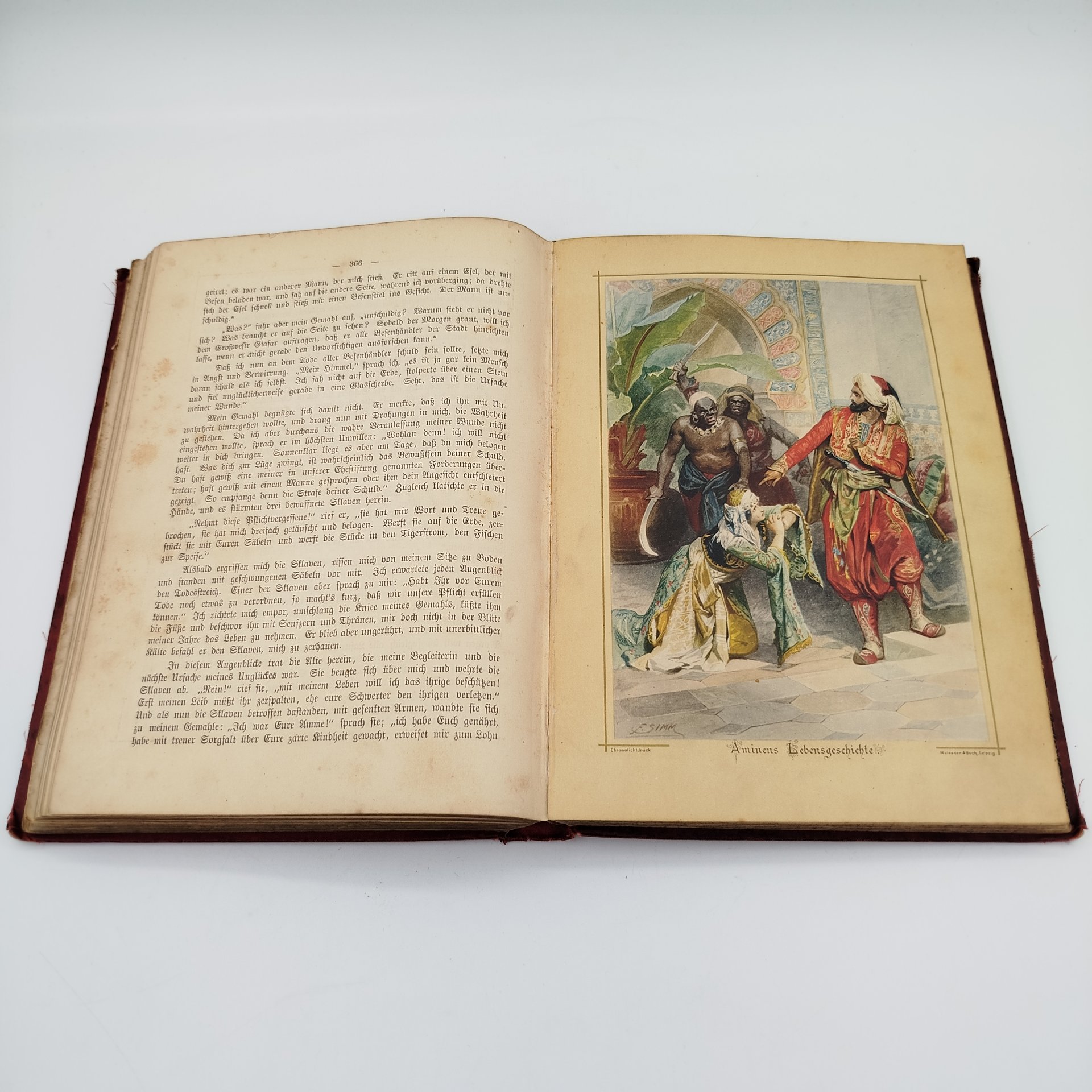 Книга "Märchen der Tausend und Einen Nacht" ("Неизвестные «Тысяча и одна ночь»"), автор Albert Ludwig Grimm, с цветными иллюстрациями