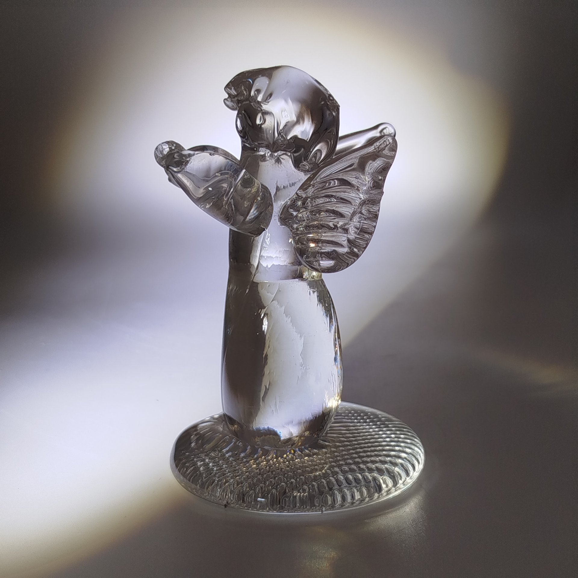 Статуэтка "Ангел", хрусталь, гутная техника, Российская Федерация, 1990-2015 гг.