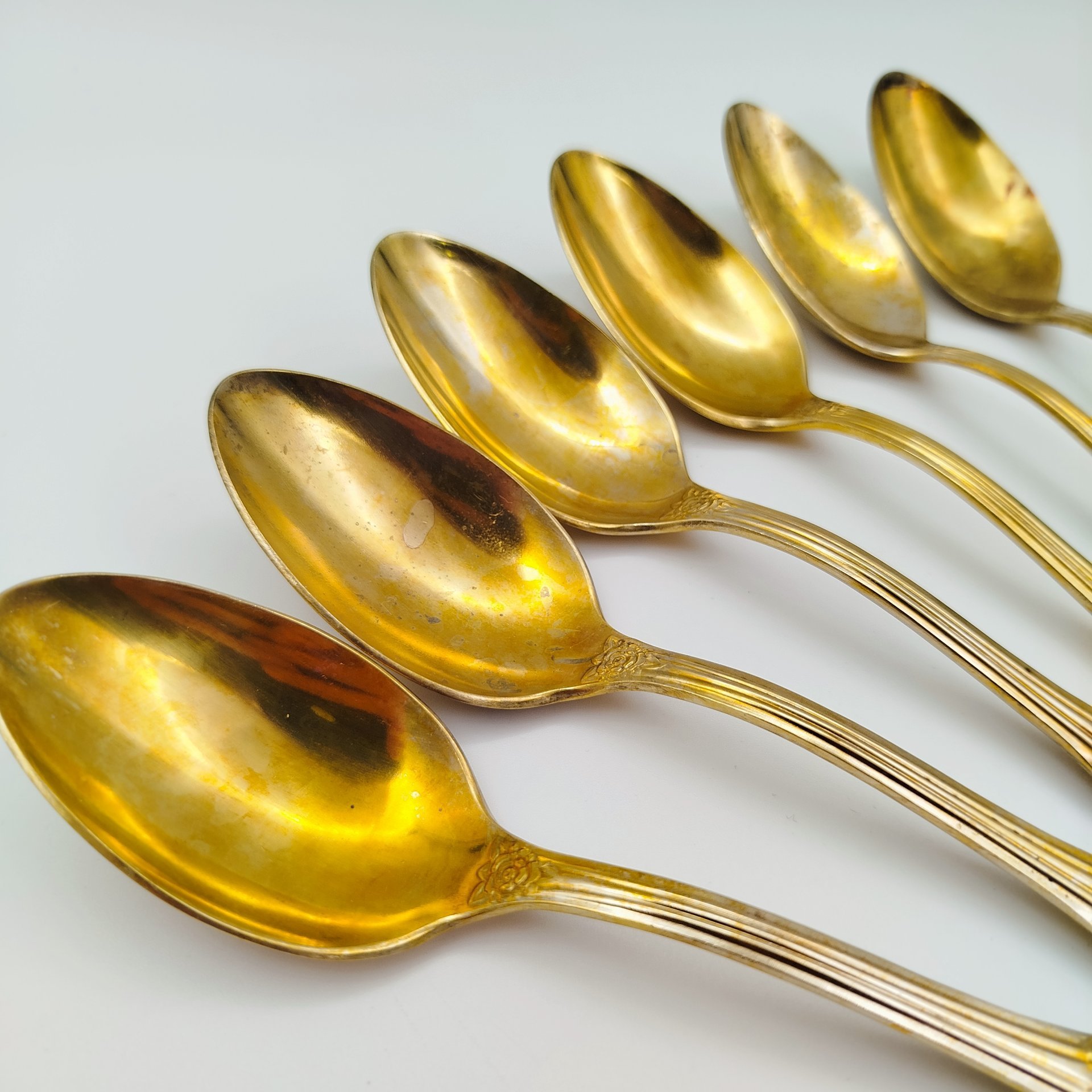 Набор столовых ложек "Серебряная роза" на 6 персон