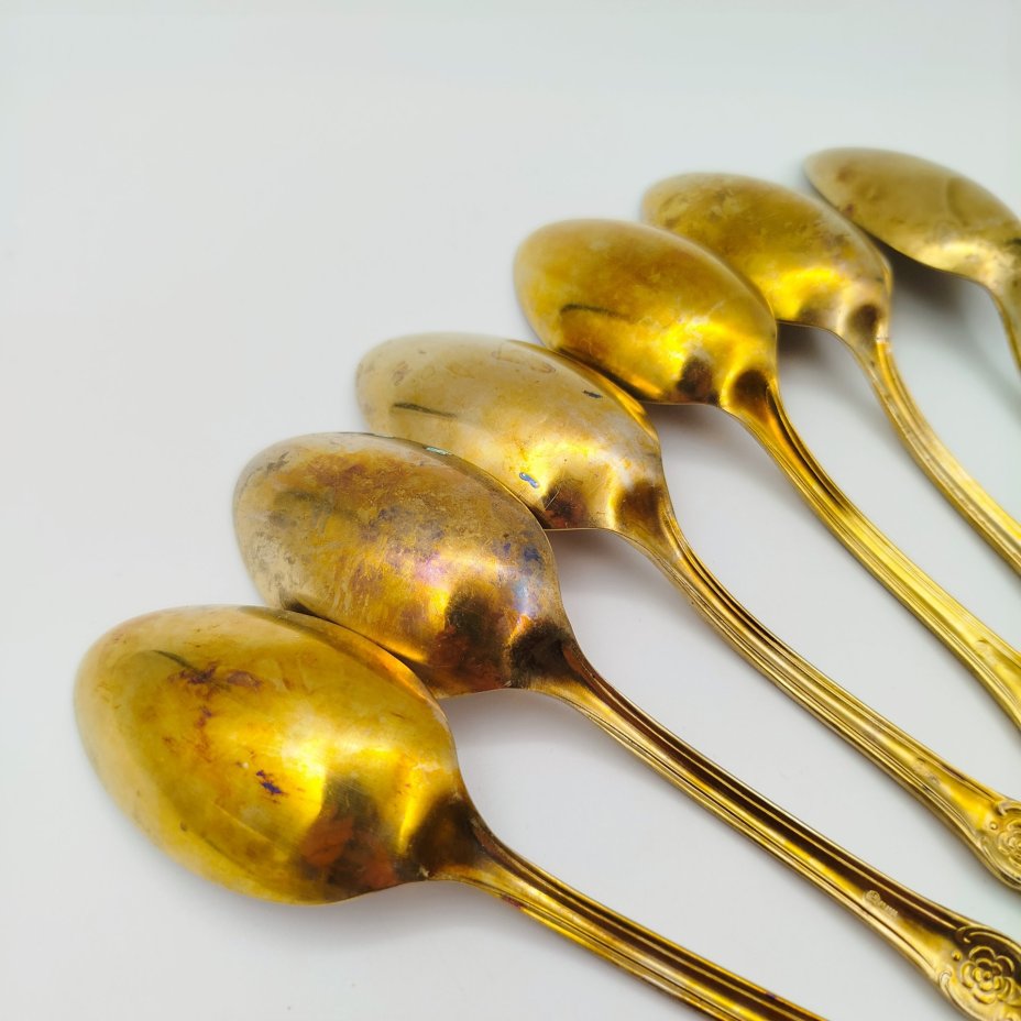 Набор столовых ложек "Серебряная роза" на 6 персон