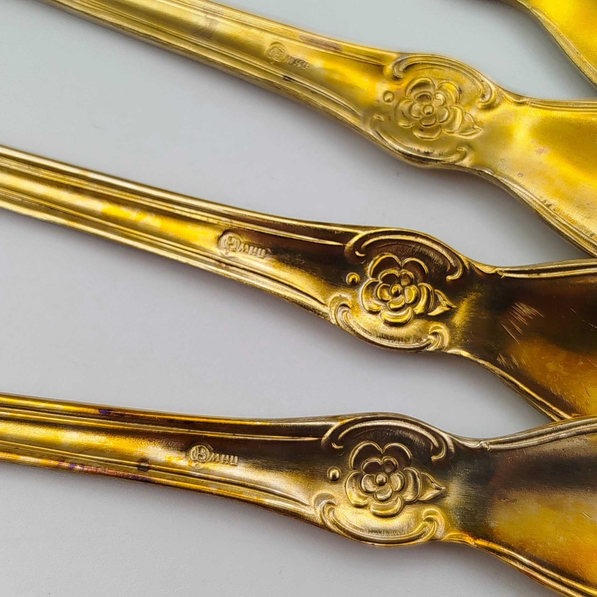 Набор столовых ложек "Серебряная роза" на 6 персон