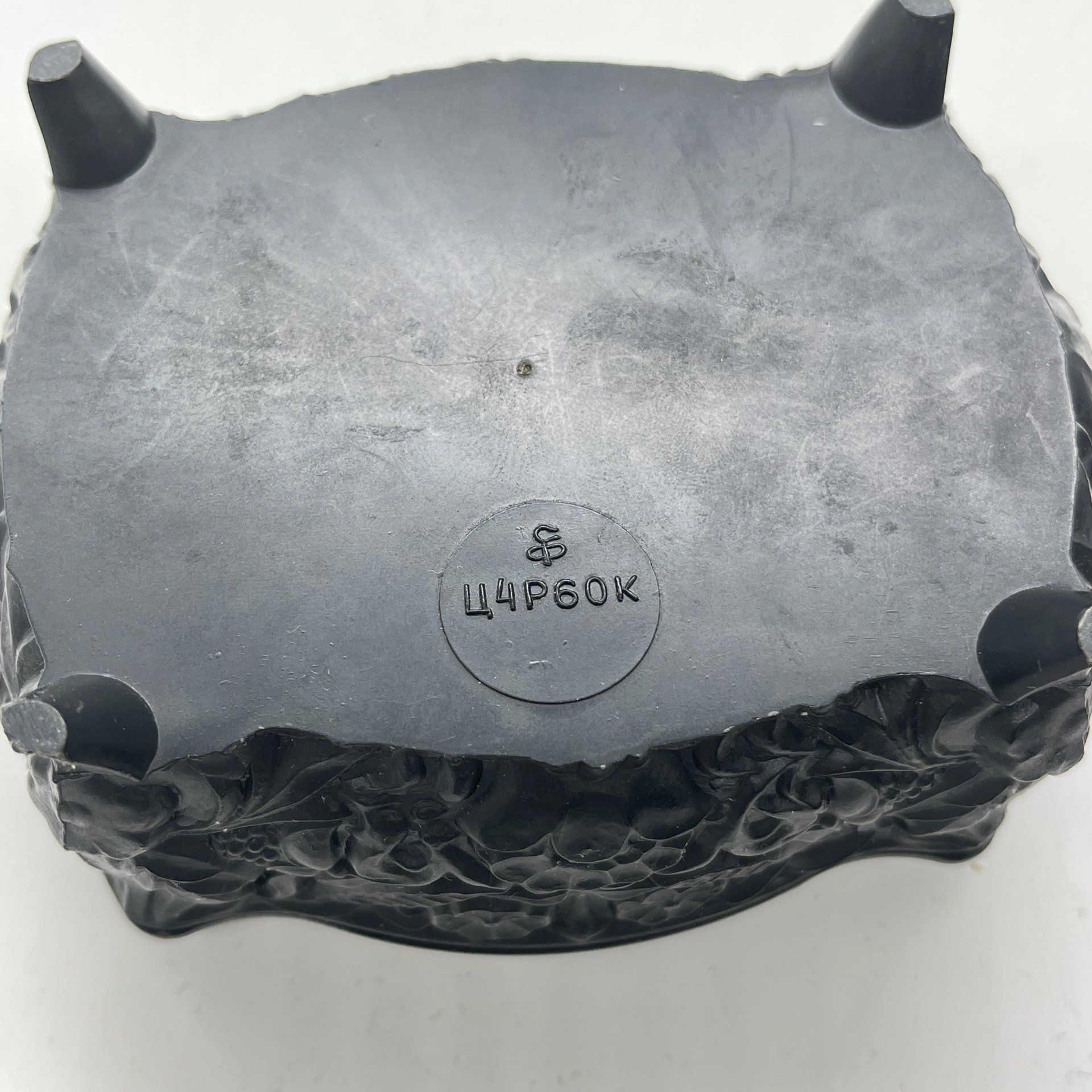 Шкатулка с расписным декором "Жар-птица", пластик, роспись, 1970-1980 гг.