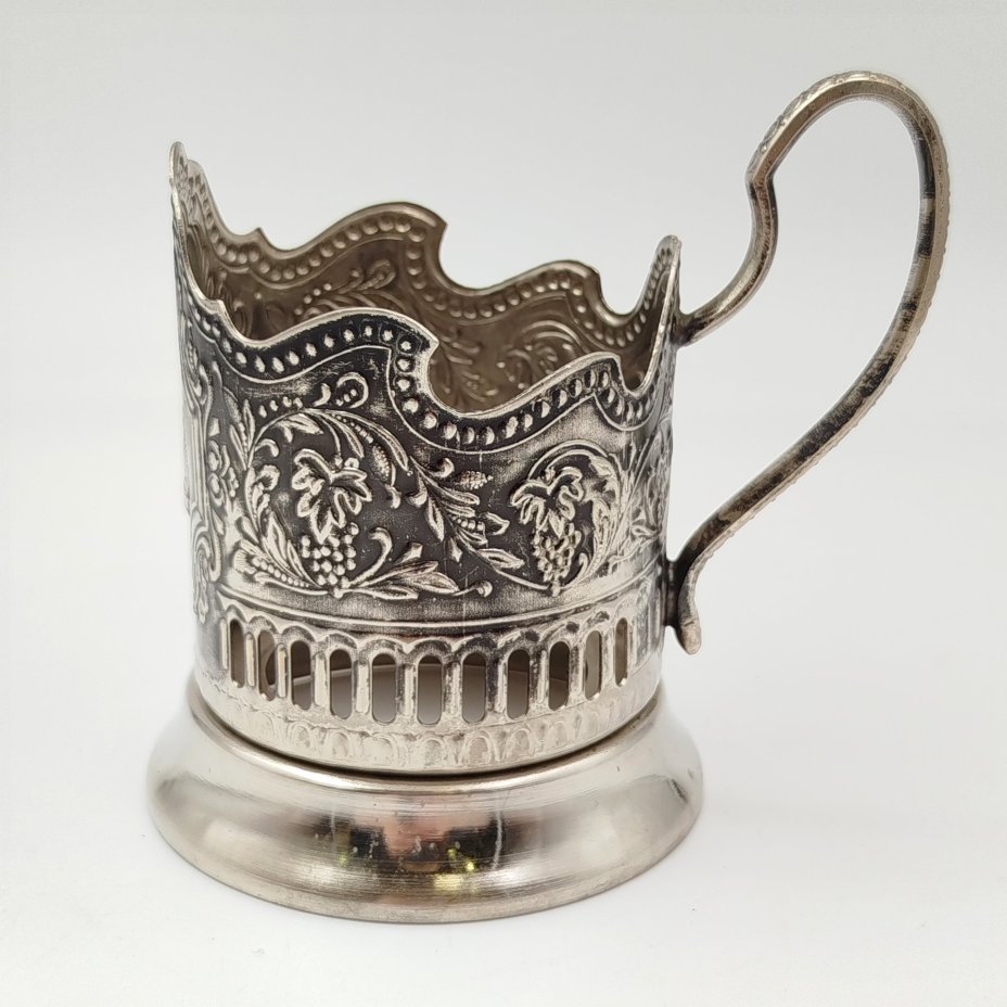 Подстаканник "Советский космос", мНЦ (медь-никель-цинк), Кольчугинский завод цветных металлов, СССР, 1960-1980 гг.