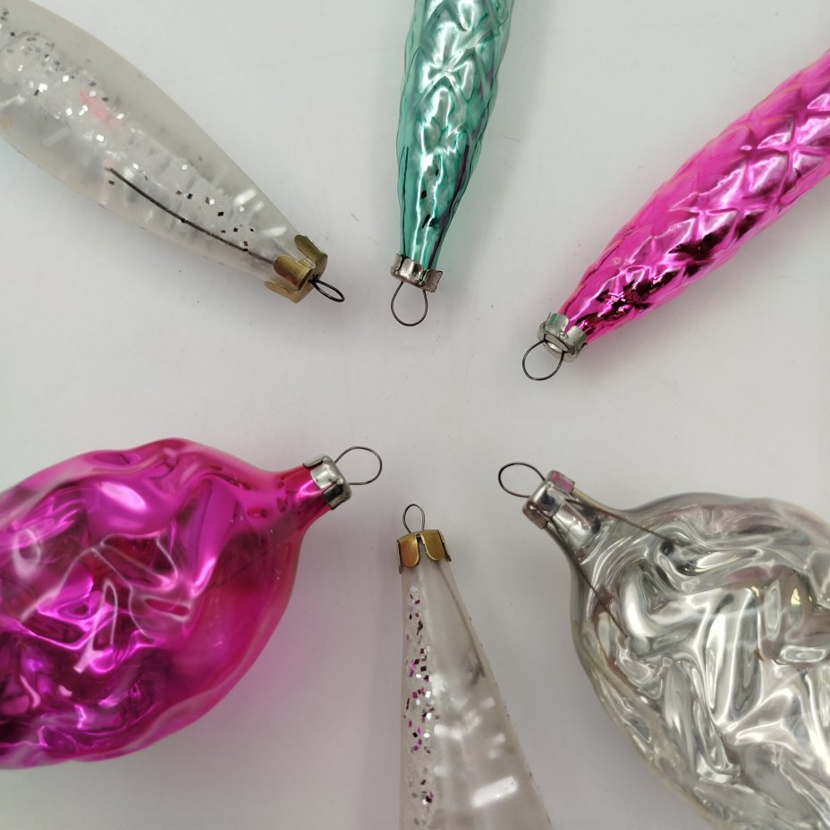 Набор ёлочных игрушек "Сосульки"