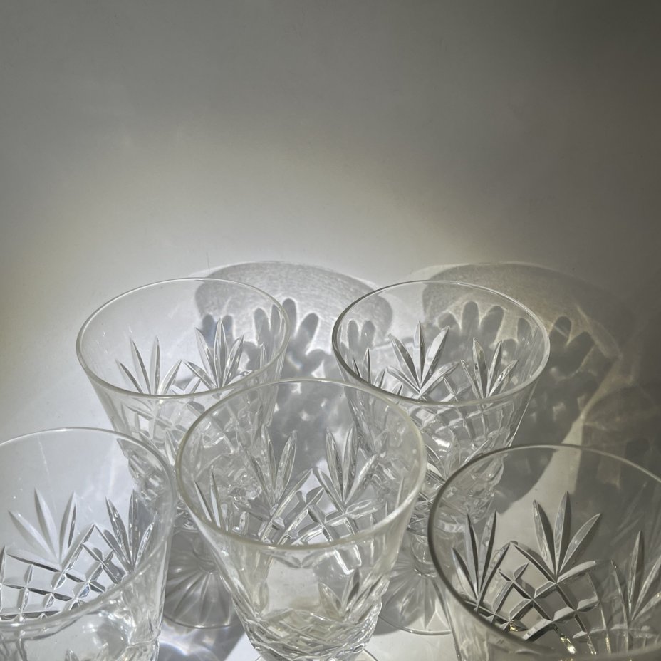 Набор из 5 бокалов с геометрическим декором