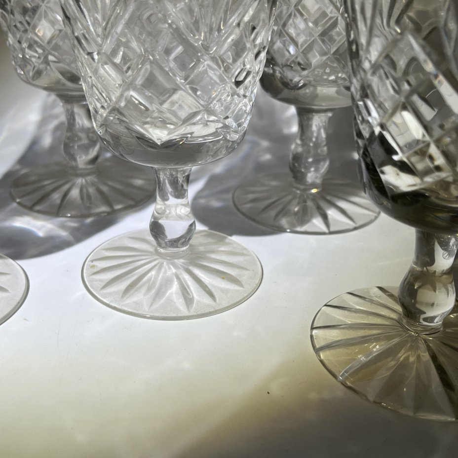 Набор из 5 бокалов с геометрическим декором