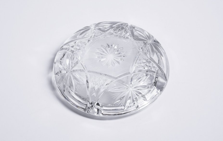 Пепельница, хрусталь, алмазная грань, Западная Европа, 1970-1990 гг.