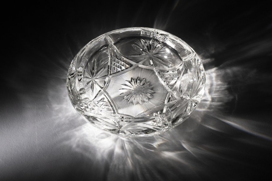 Пепельница, хрусталь, алмазная грань, Западная Европа, 1970-1990 гг.