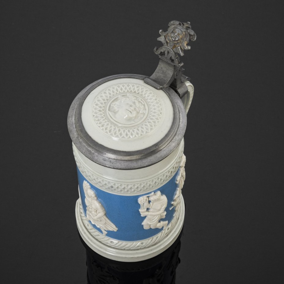 Кружка пивная с крышкой (сельская тематика), Villeroy & Boch