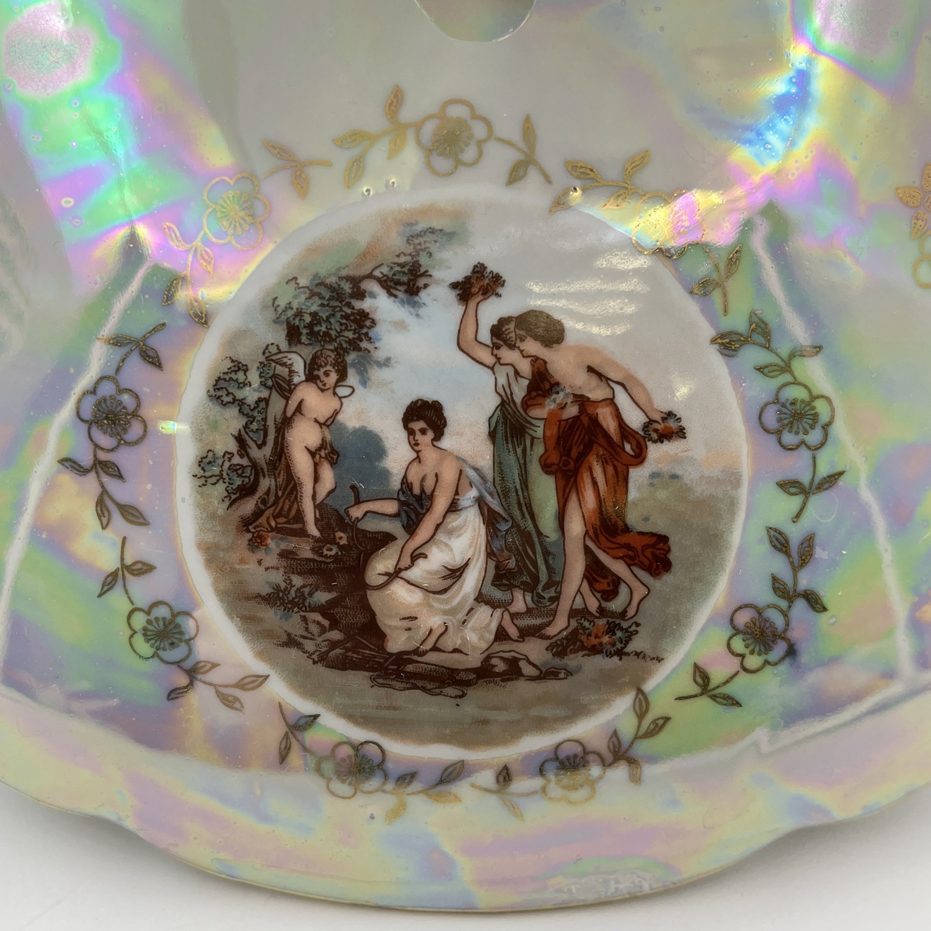 Супница "Мадонна", фарфор, деколь, люстр, золочение, Kahla, ГДР, 1960-1980 гг.