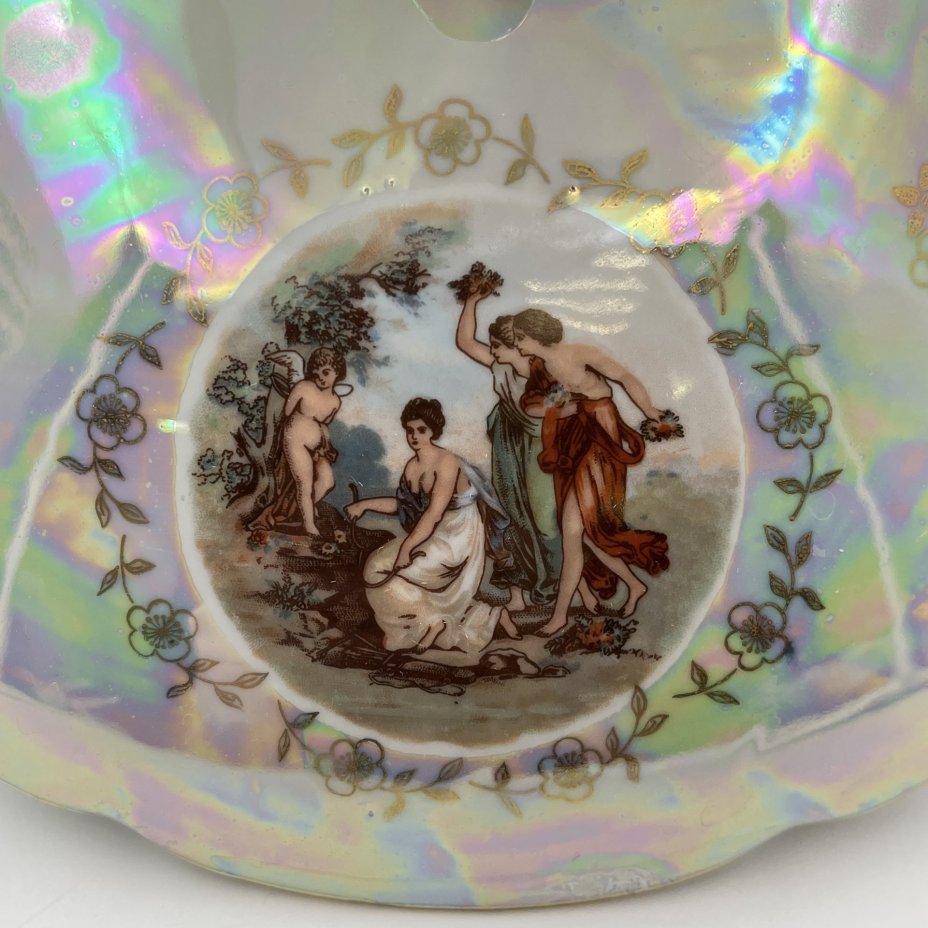 Супница "Мадонна", фарфор, деколь, люстр, золочение, Kahla, ГДР, 1960-1980 гг.