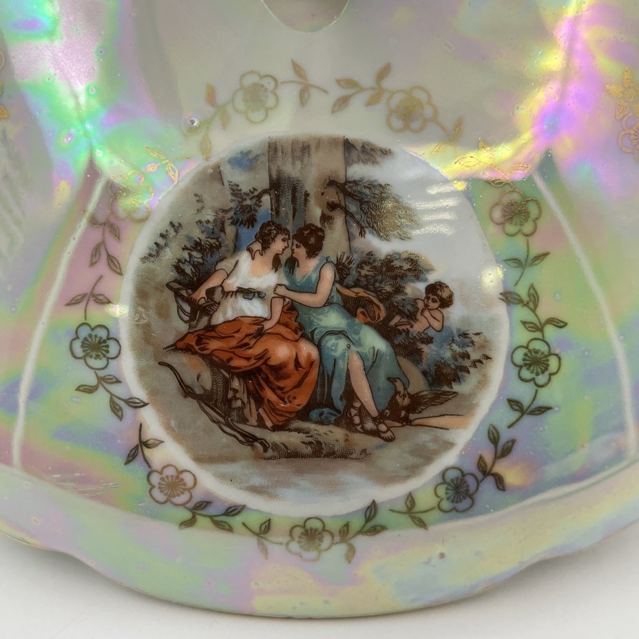 Супница "Мадонна", фарфор, деколь, люстр, золочение, Kahla, ГДР, 1960-1980 гг.