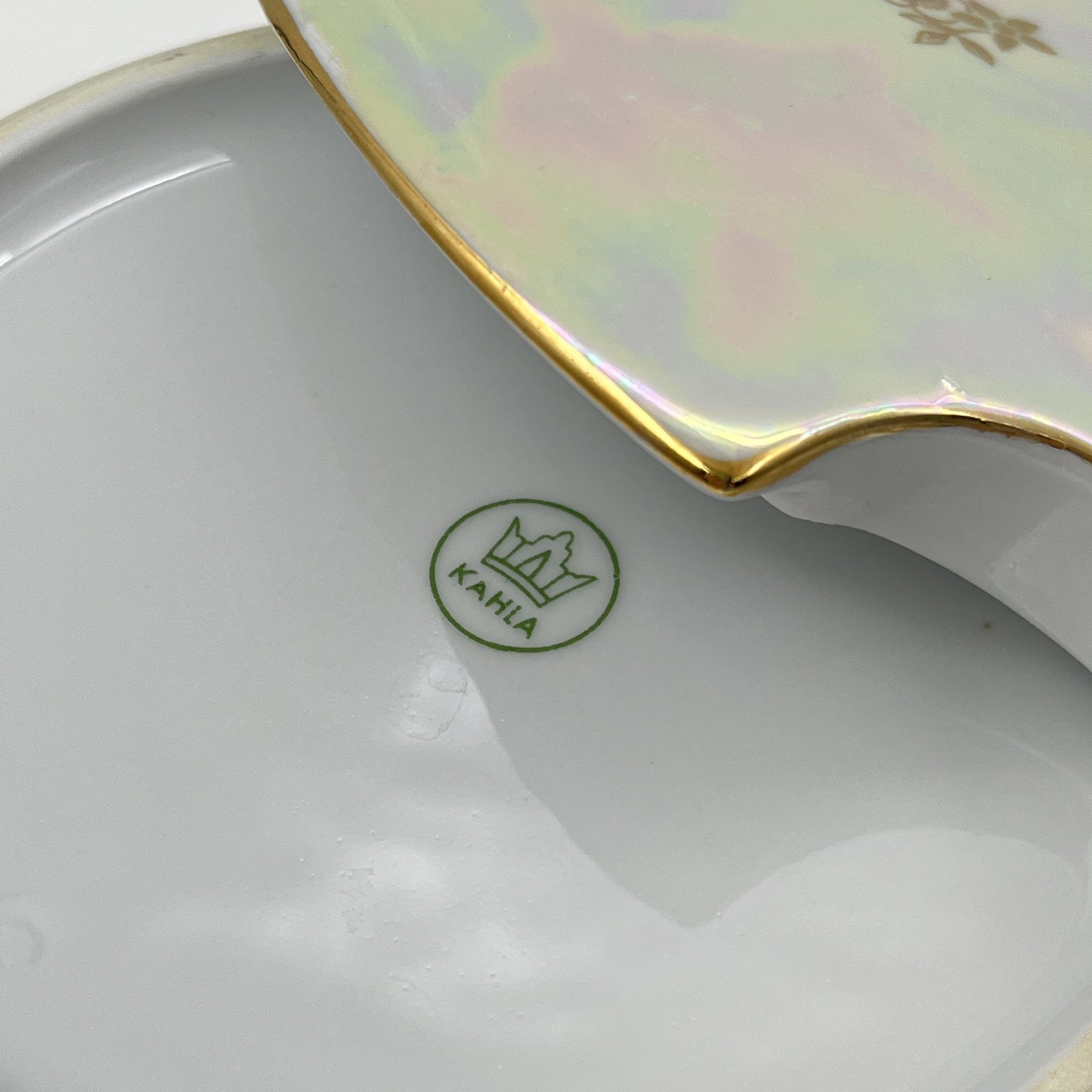 Супница "Мадонна", фарфор, деколь, люстр, золочение, Kahla, ГДР, 1960-1980 гг.