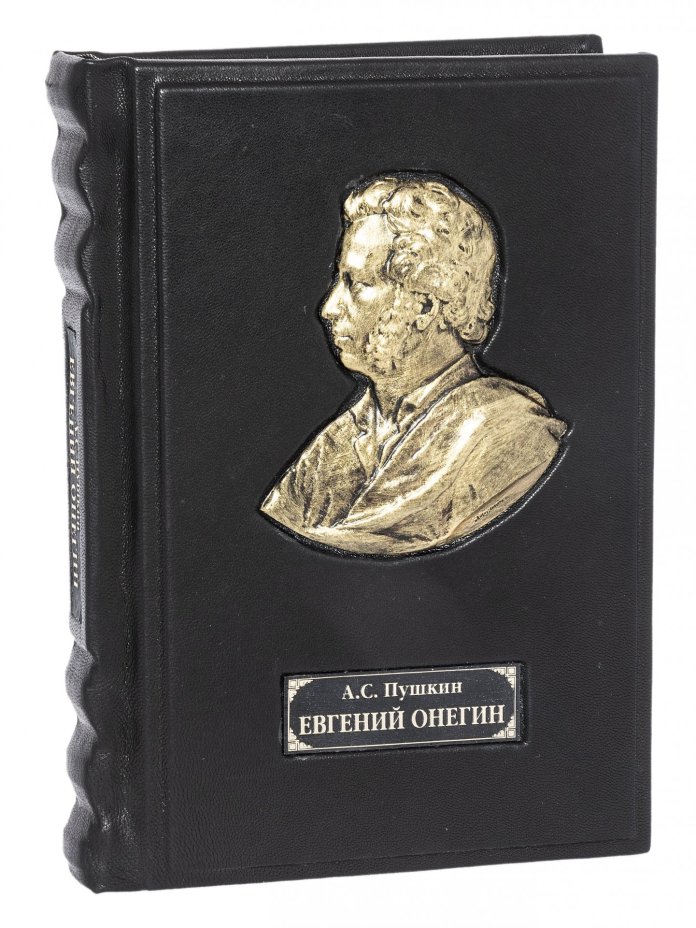 Книга А.С. Пушкин "Евгений Онегин" подарочное издание, "Издательский дом Мещерякова", кожаный переплет