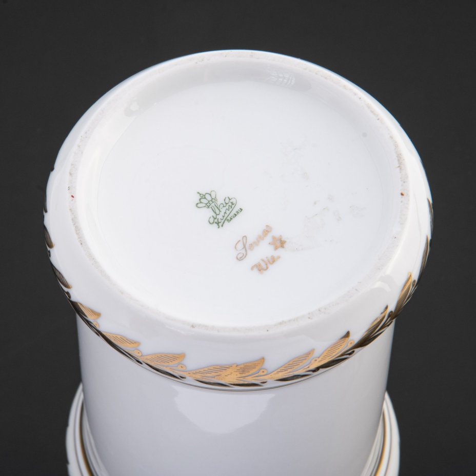 Банка для сыпучих продуктов с крышкой, украшенная лавровым венком, Alka-Kunst Alboth & Kaiser Bavaria