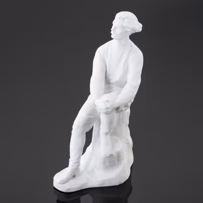 Статуэтка "Максим Горький", автор В.Г. Стамов, Ленинградский фарфоровый завод (ЛФЗ)