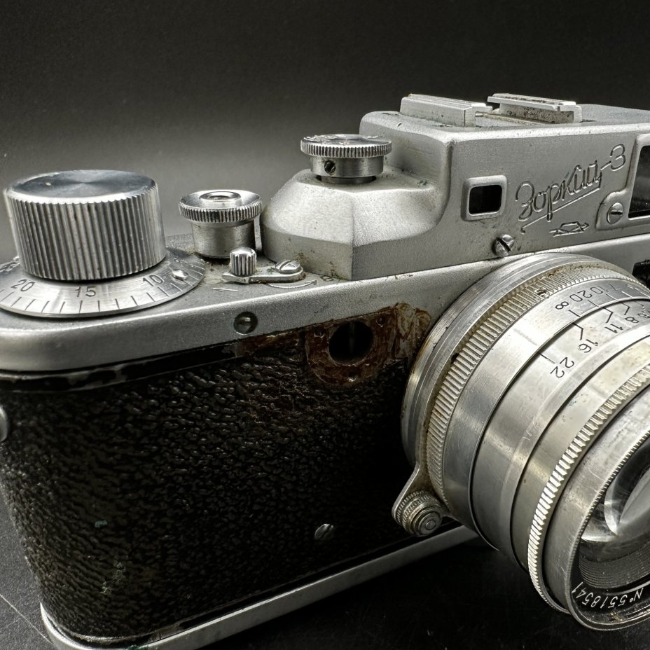 Фотоаппарат "Зоркий-3" с объективом "Юпитер-8", с кофром, Красногорский механический завод (КМЗ)