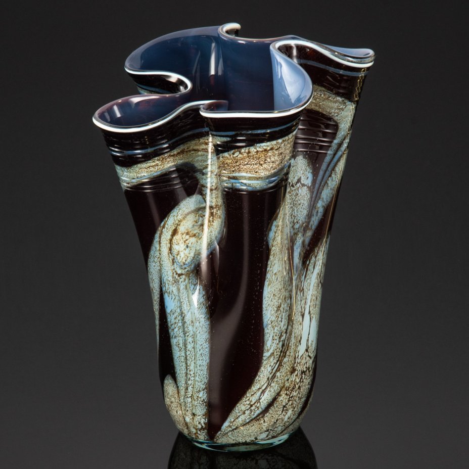 Ваза, стекло, сульфидно-цинковое, СССР, 1950-1970 гг.