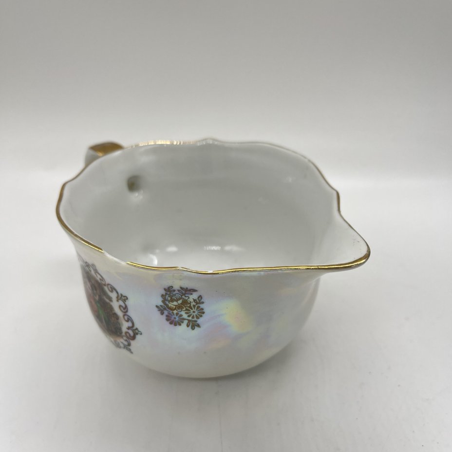 Соусник "Мадонна", фарфор, люстр, золочение, деколь, Kahla, ГДР, 1960-1980 гг.