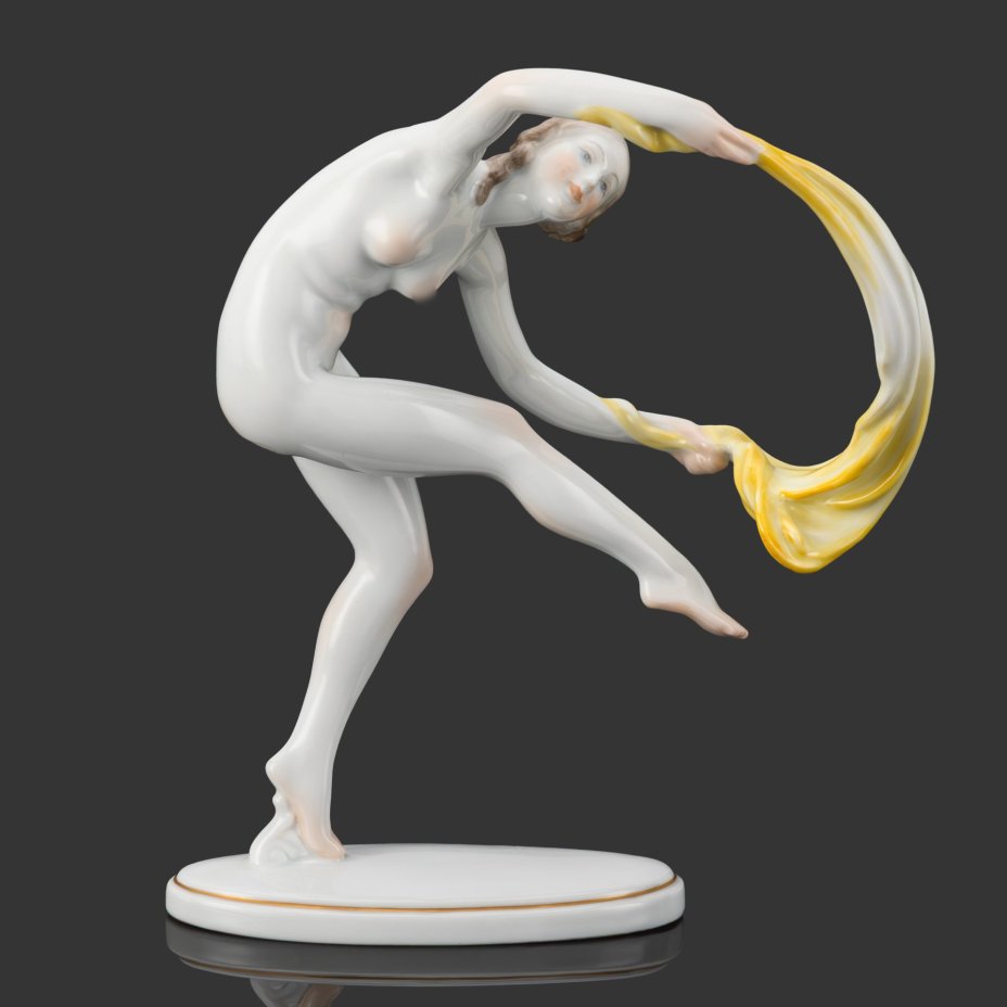 Статуэтка "Танцовщица", фарфор, роспись, золочение, Herend (Херенд), Венгрия, 1970-1990 гг.