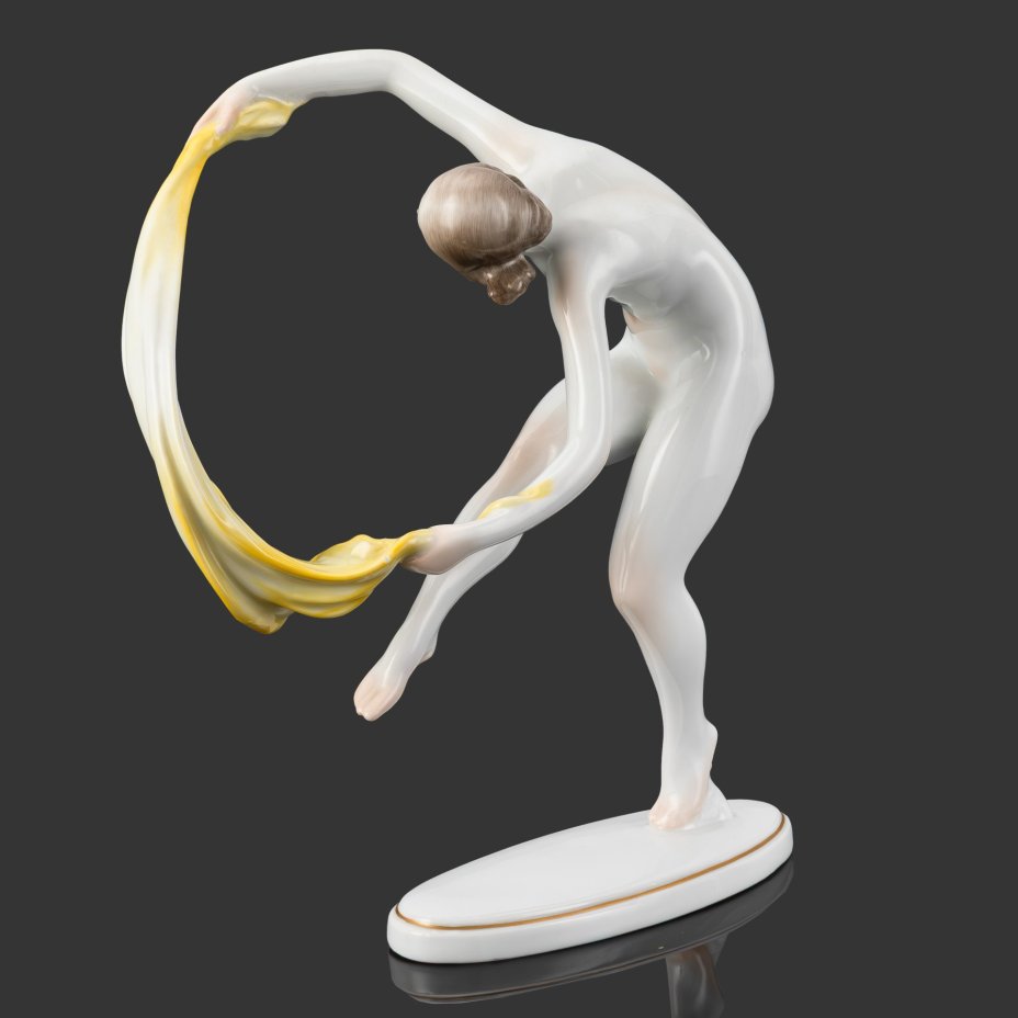 Статуэтка "Танцовщица", фарфор, роспись, золочение, Herend (Херенд), Венгрия, 1970-1990 гг.